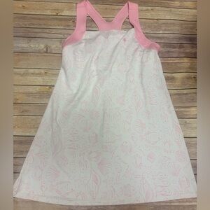 EUC Lilly Pulitzer Athletic Wear White Pink Tennis Dress XL Rare
